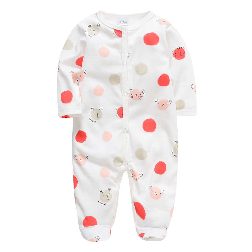 footed romper dots and animals at titchytastic.com