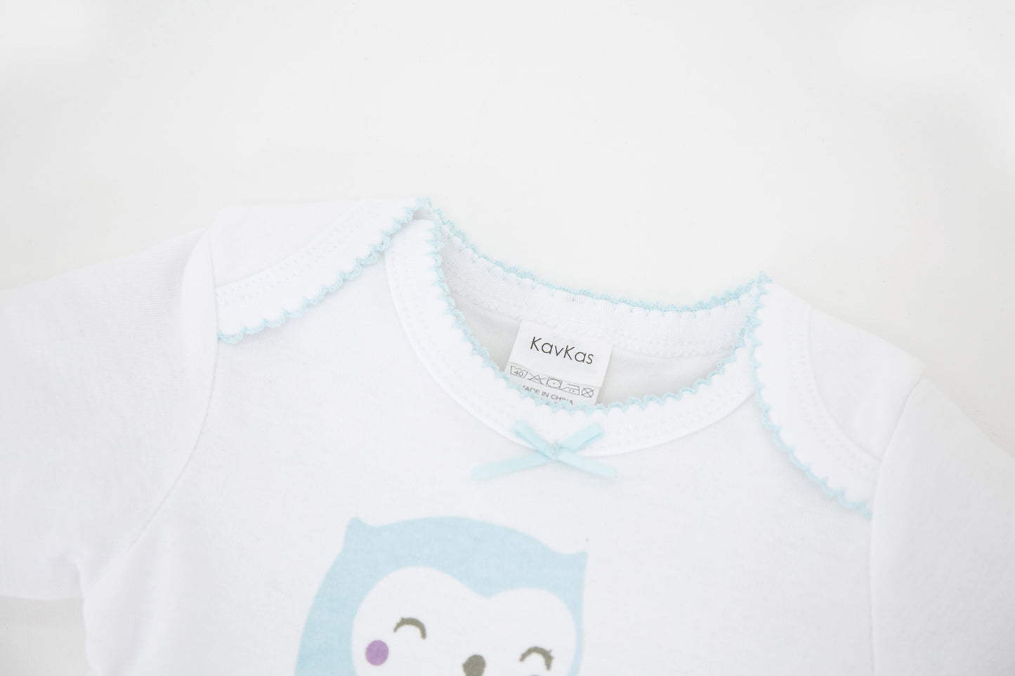 Baby Body Shortsleeve OWLY Design at Titchytastic.com